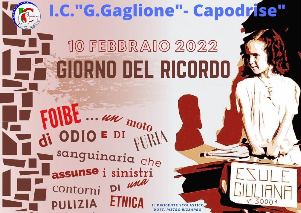 10 febbraio Giorno del Ricordo